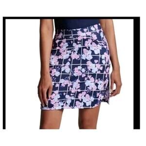 PETER MILLAR WOMEN SKORT SZ S GOLF SKIRT SHORTS PERFORMANCE STRETCH PREPPY